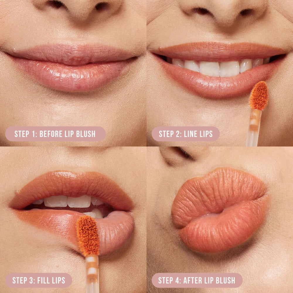 Huda Lip Blush Berry Kiss long wear stays color with light touch-ups.