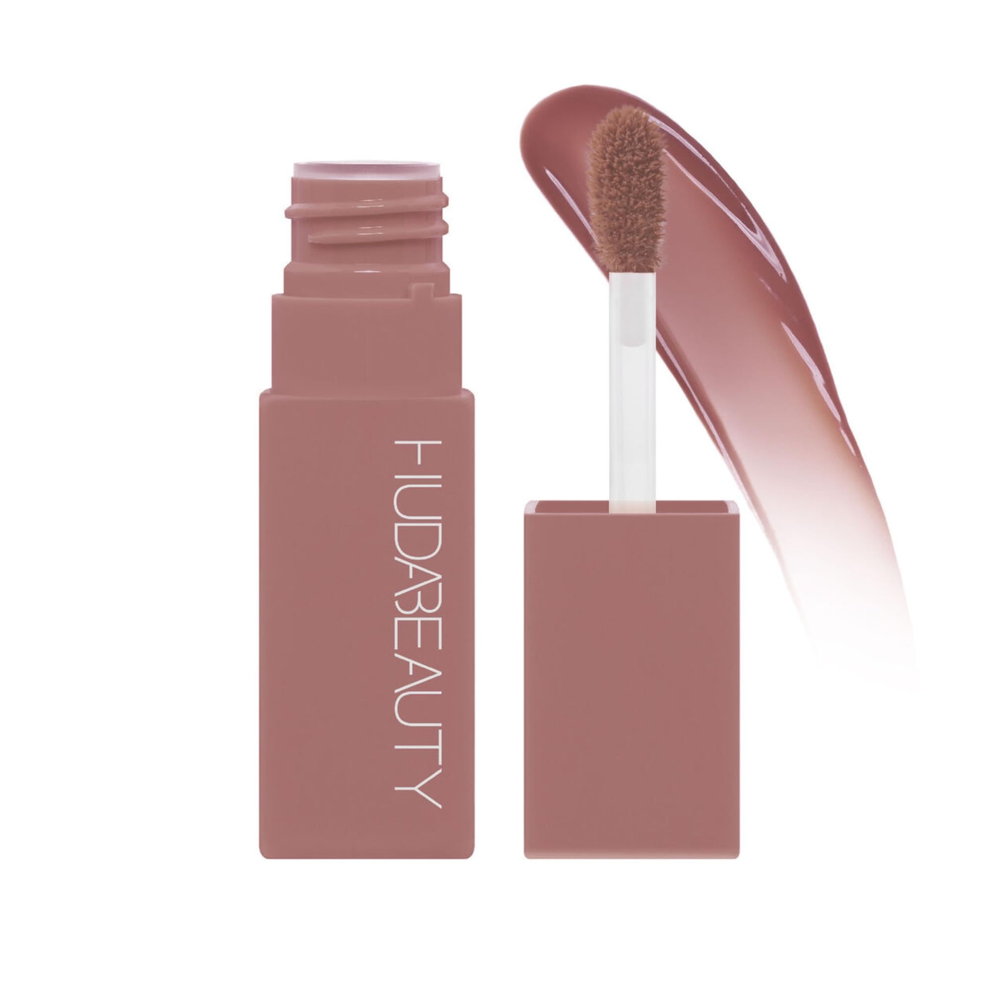 Huda Lip Blush Berry Kiss packaging close-up; premium design ideal for gifting.