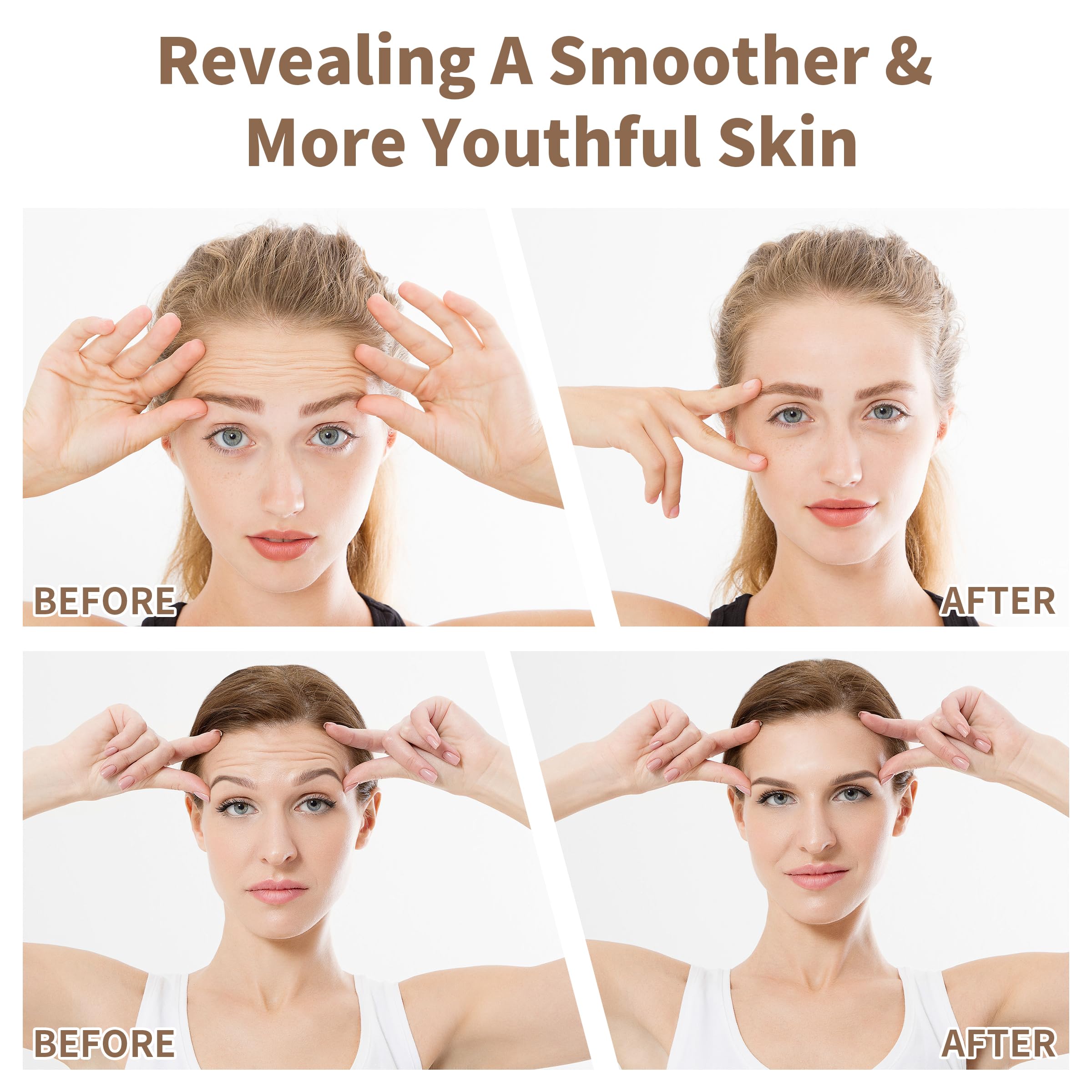 HUGROSE forehead patch natural adhesive demonstrates gentle hold with reduced odor.