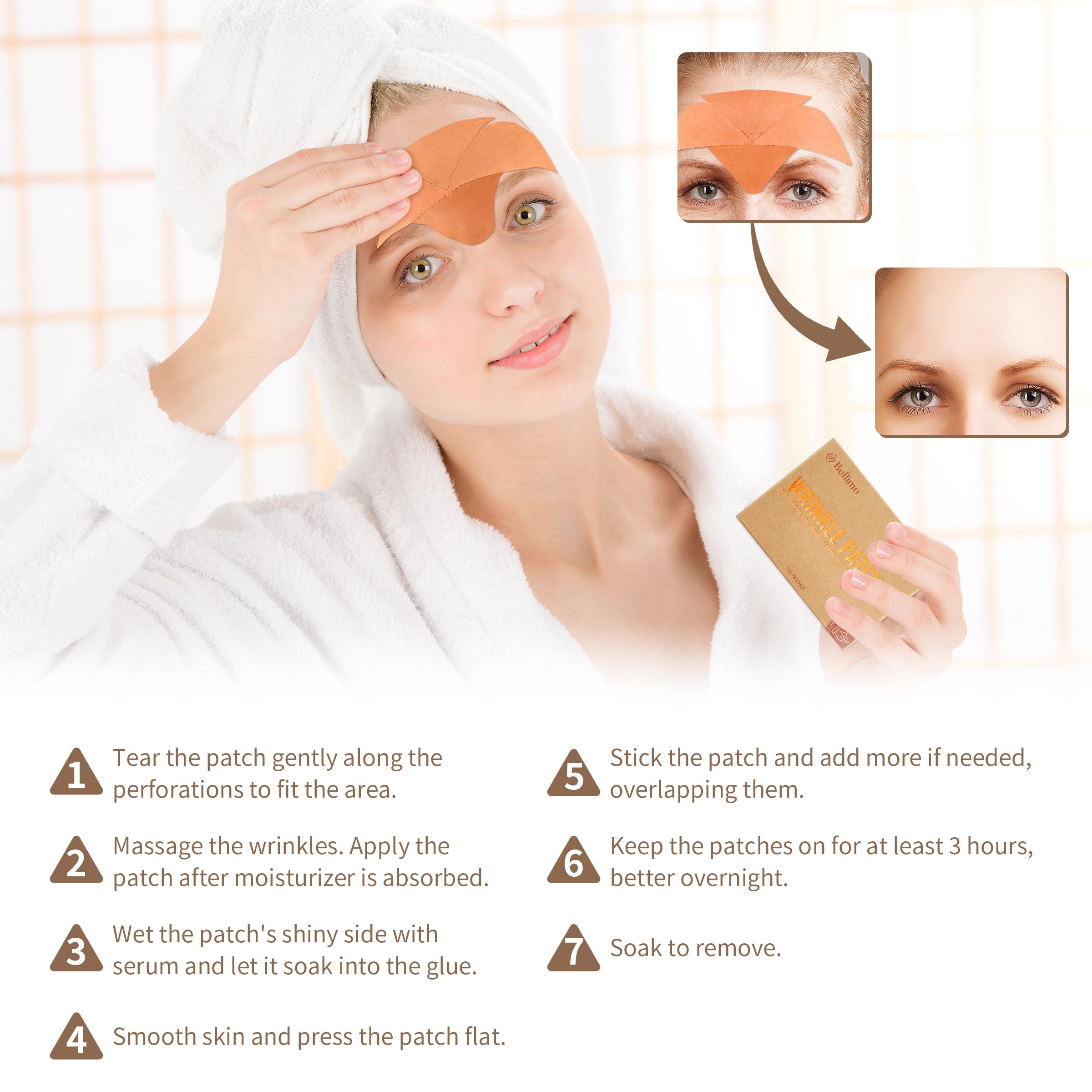HUGROSE forehead patch vintage packaging design suitable for gifting.