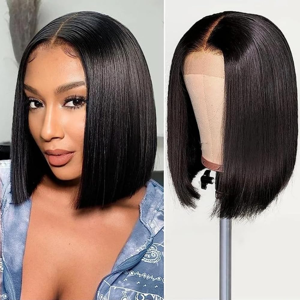 HUIDI Bob Wig 13x4 lace front hd natural hairline and breathable wear.