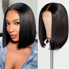 HUIDI Bob Wig 13x4 lace front hd natural hairline and breathable wear.