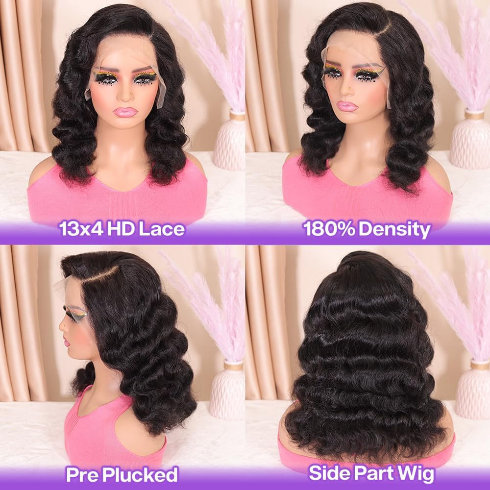 HUIWANYAN Hihmarm 13x4 HD lace front shows natural hairline and part