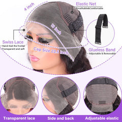 HUIWANYAN Hihmarm glueless cap with adjustable band for secure fit