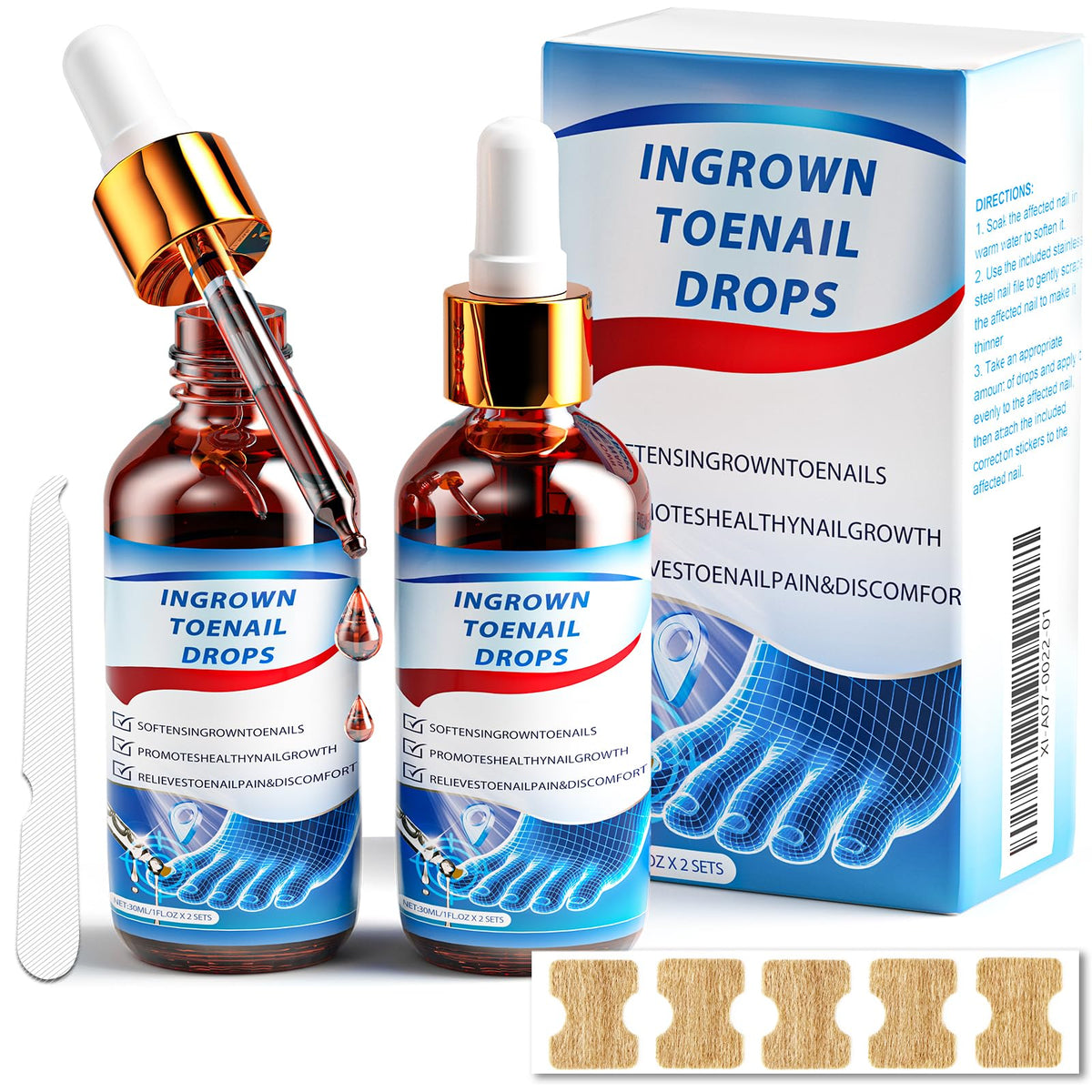 HULEIWA ingrown toenail drops bottle ready for daily use and care