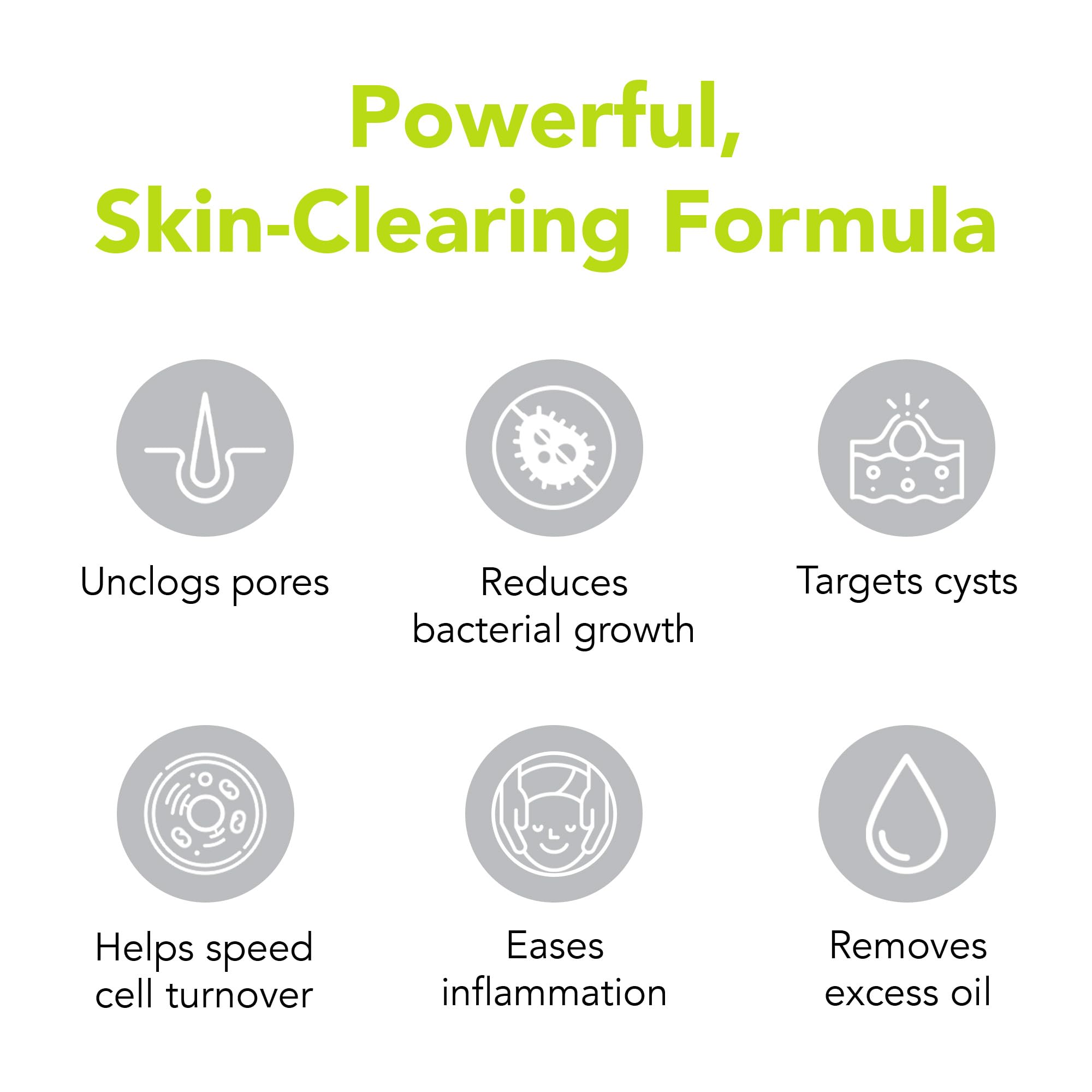 Label close-up highlighting 10% benzoyl peroxide in Humane product.
