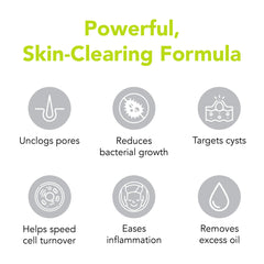 Label close-up highlighting 10% benzoyl peroxide in Humane product.