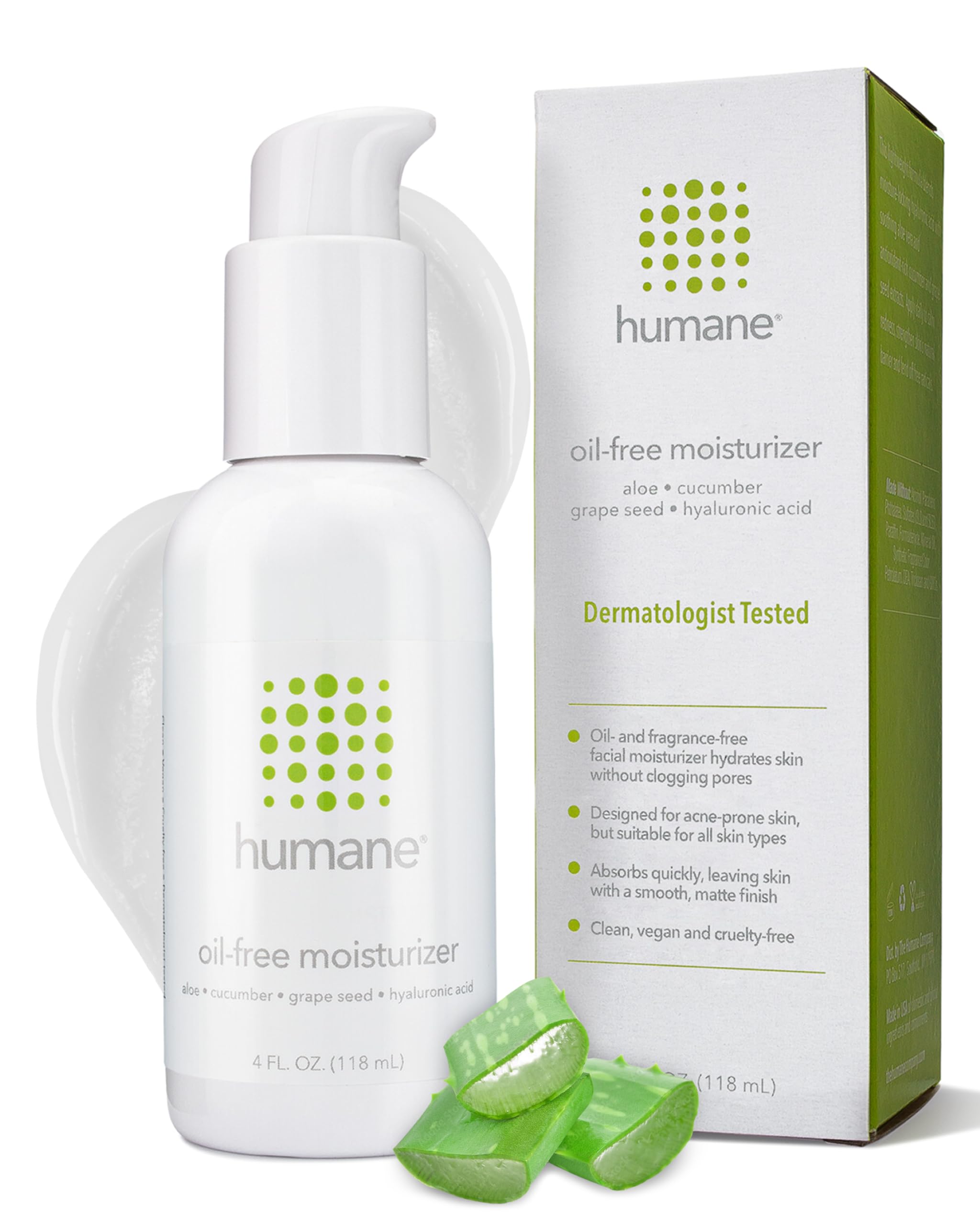 Humane Oil-Free Daily Lightweight Moisturizer for Acne-Prone Skin - 4 ...