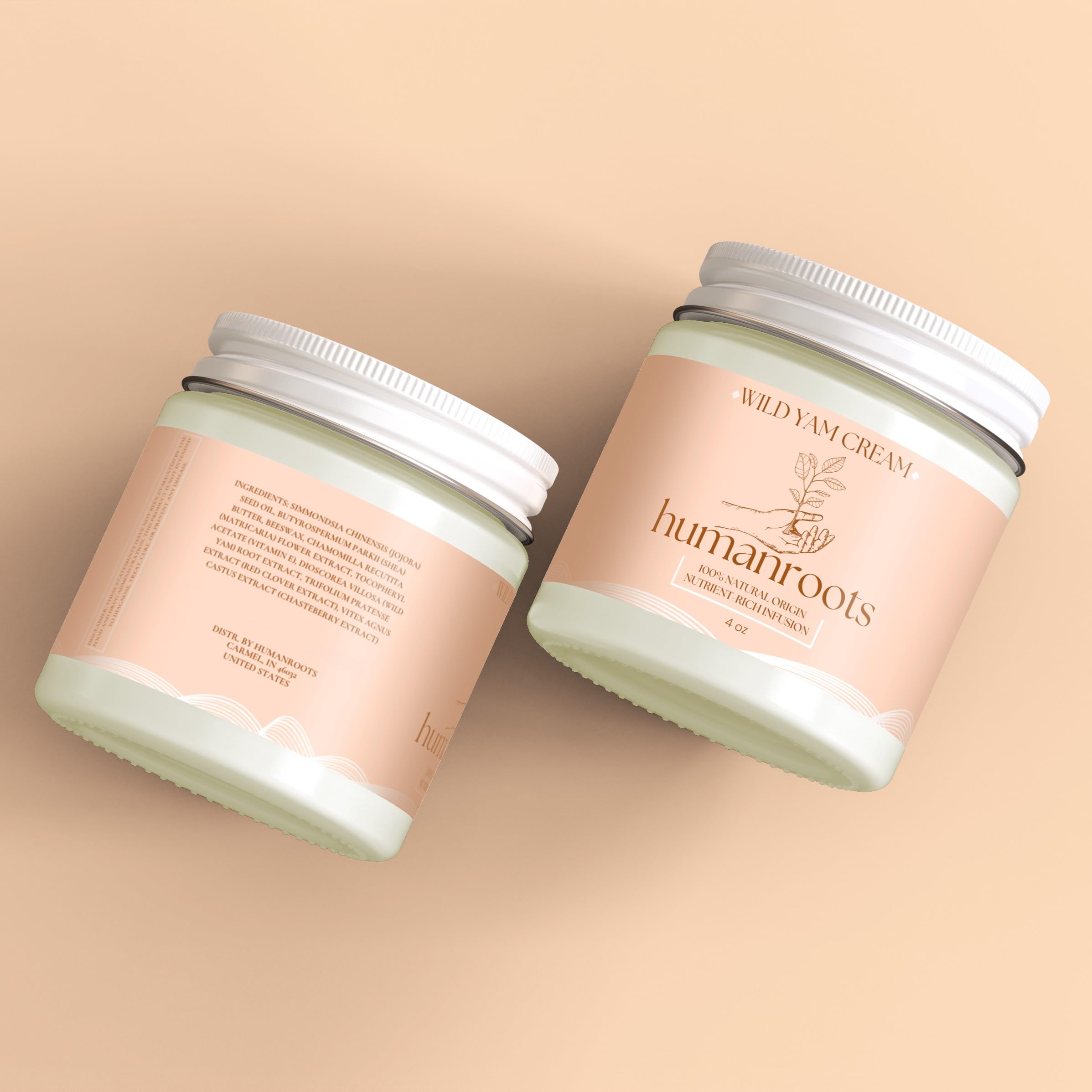 Humanroots Wild Yam Cream used daily for gentle balance.