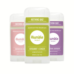 HUMBLE aluminum-free deodorant stick Subtle Citrus for daily freshness.