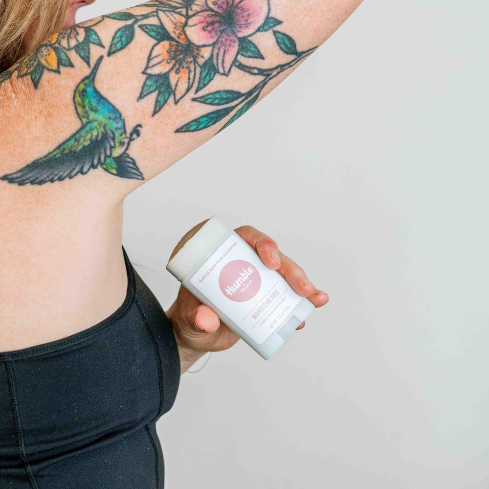 Humble Rose aluminum-free deodorant stick for daily freshness
