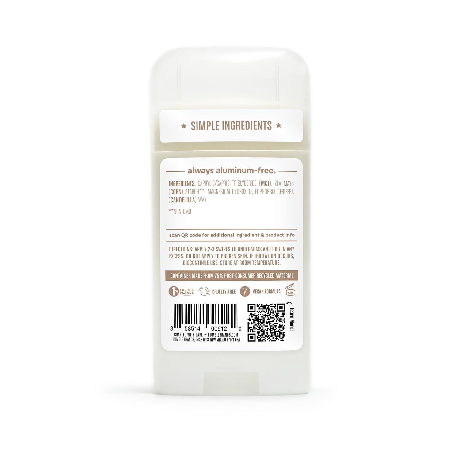 Humble Brands aluminum-free deodorant travel pack for on-the-go freshness.