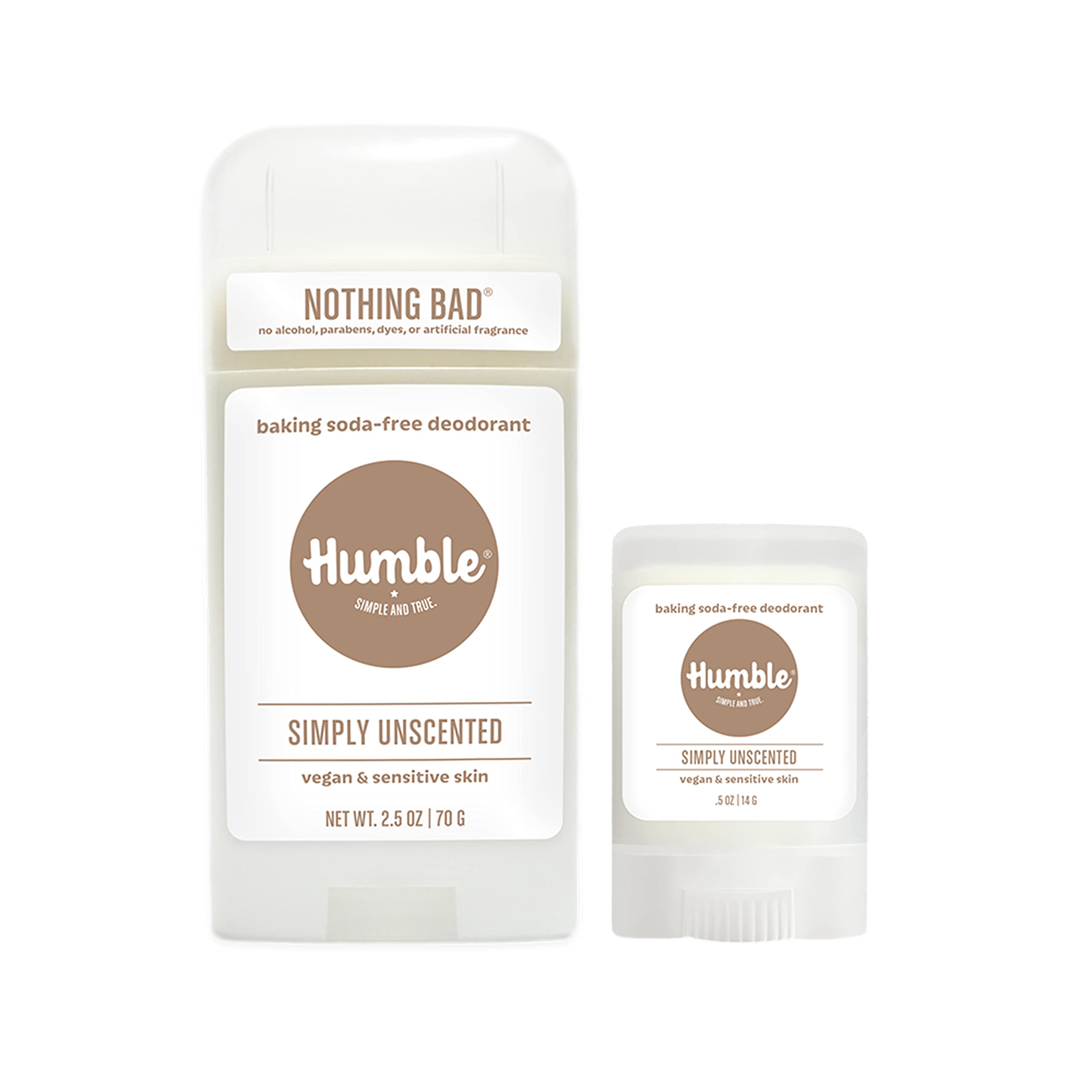 Humble Brands aluminum-free deodorant unscented full pack for long-lasting freshness.