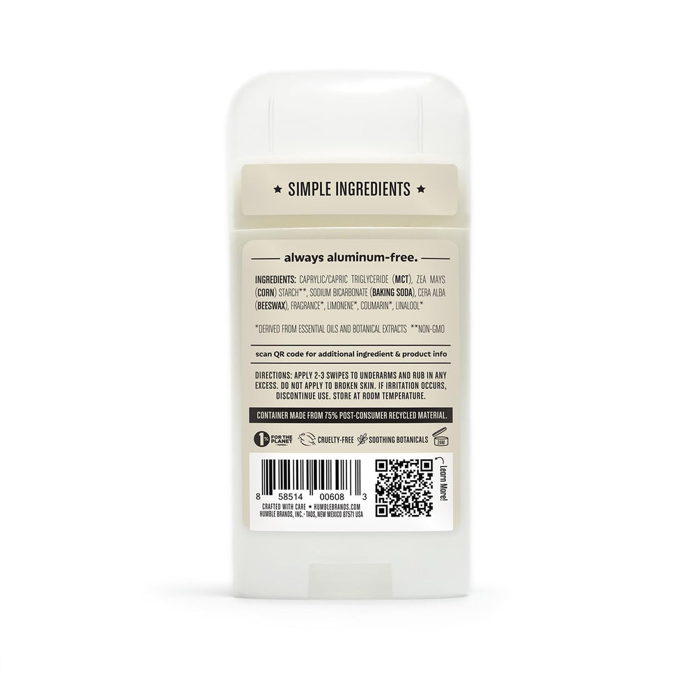 Application moment showing smooth glide on HUMBLE BRANDS underarm.