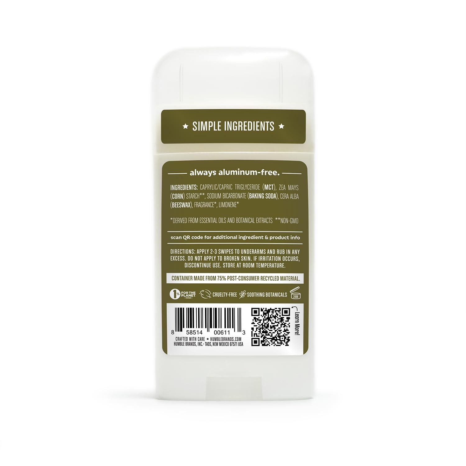 Humble Brands coconut MCT oil provides smooth glide.