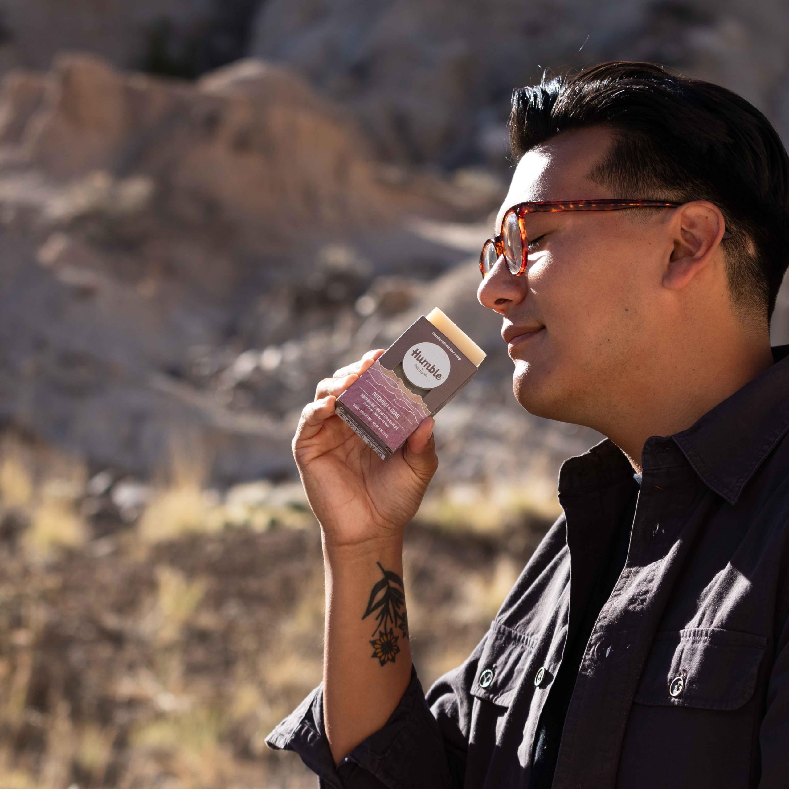 Close-up of cold-process soap lather showing creamy texture.