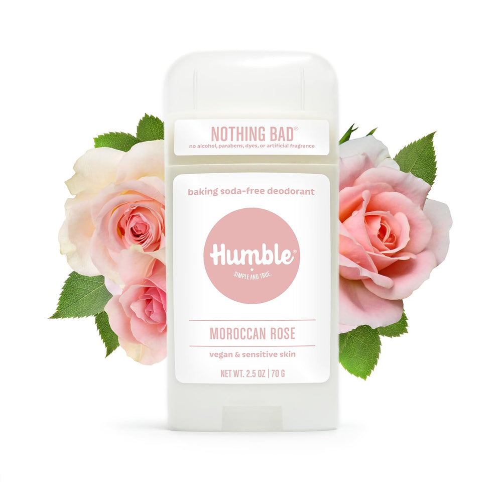 Humble Brands Moroccan Rose close-up showing fresh warm floral notes