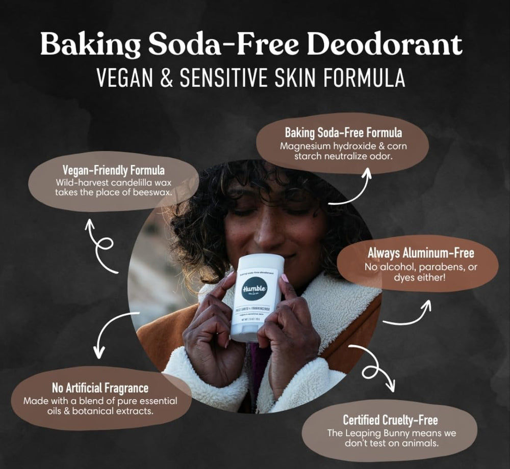 Humble Brands no baking soda deodorant demonstrating odor-control performance