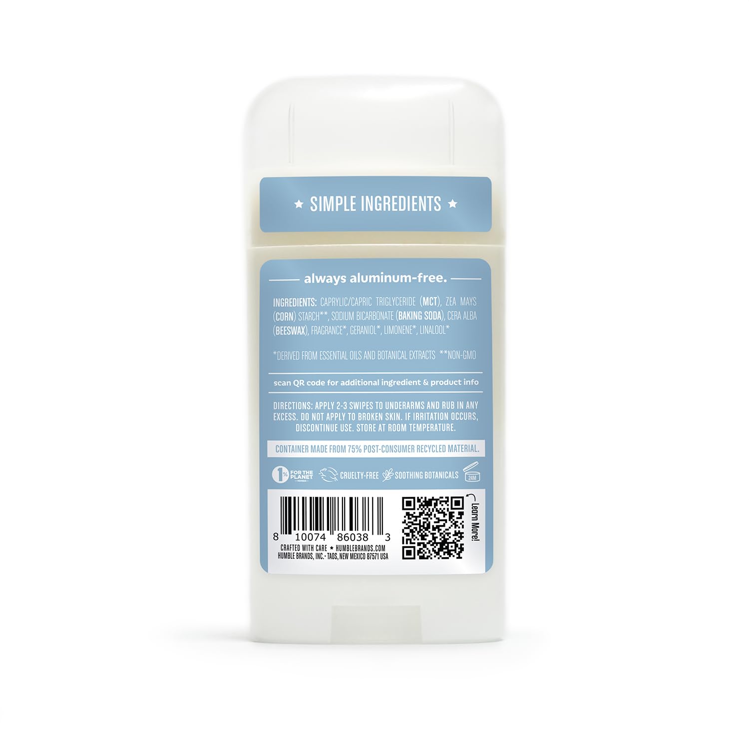 Humble Brands Original Formula deodorant on a clean surface for everyday use.