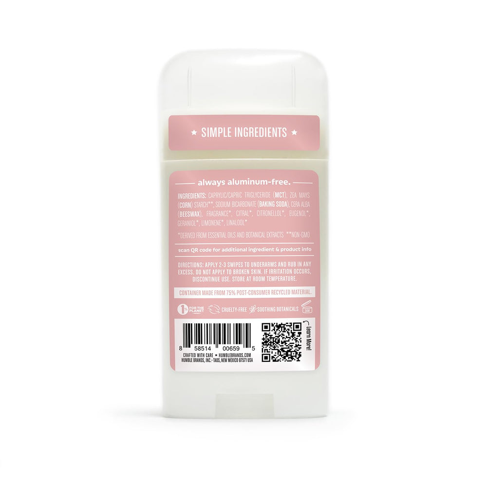 Three-pack display of Humble deodorant ready for daily use and travel.