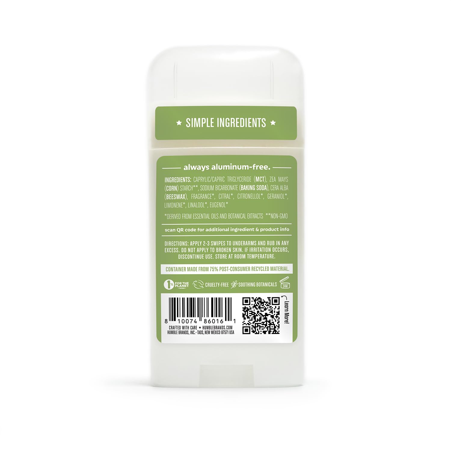 Spring Awakening scent profile visual in Humble deodorant with essential oil blends.