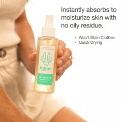 HUME SUPERNATURAL after shower application demonstrates quick absorption and fresh skin
