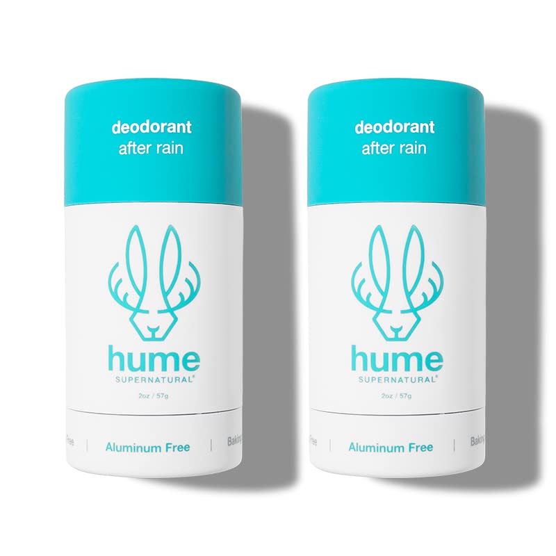 Hume Supernatural aluminum-free deodorant stick in After Rain scent for daily freshness.
