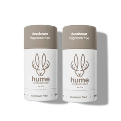 Hume Supernatural aluminum-free packaging for clean daily use and easy portability