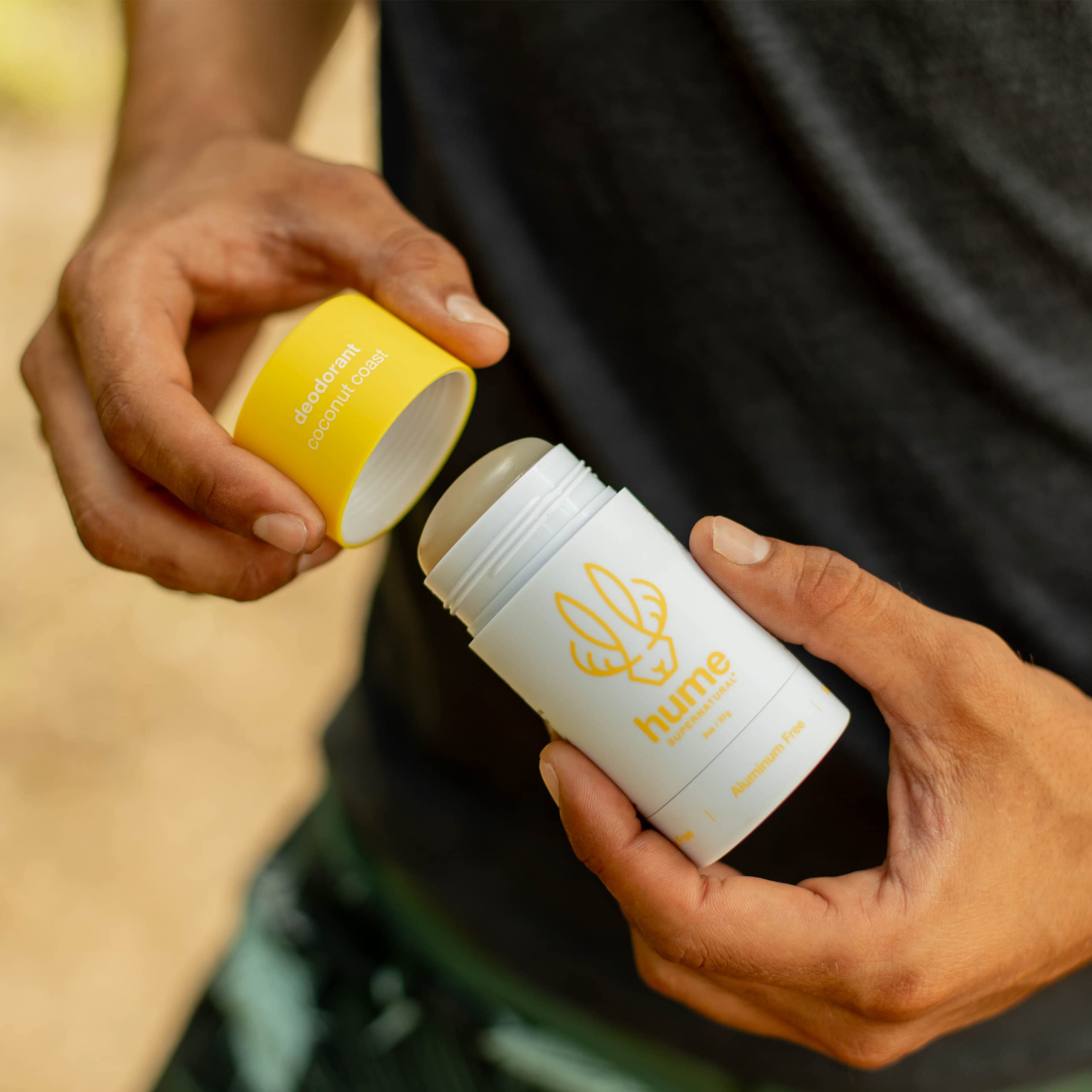 HUME Coconut Coast packaging showcased for everyday use.