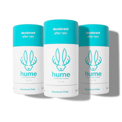 Hume Supernatural deodorant packaging showcases clean, aluminum-free formula for everyday confidence.