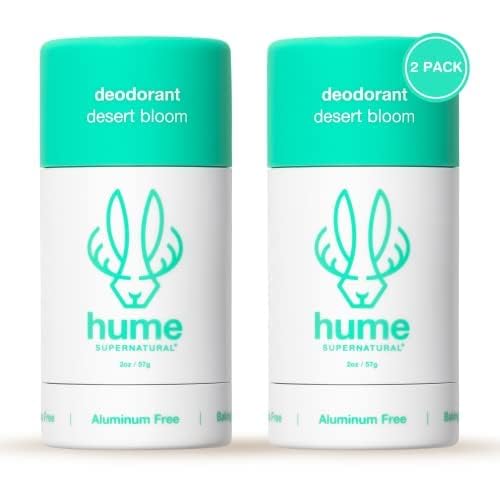 Hume Supernatural Desert Bloom roll-on clear application close-up shows no residue