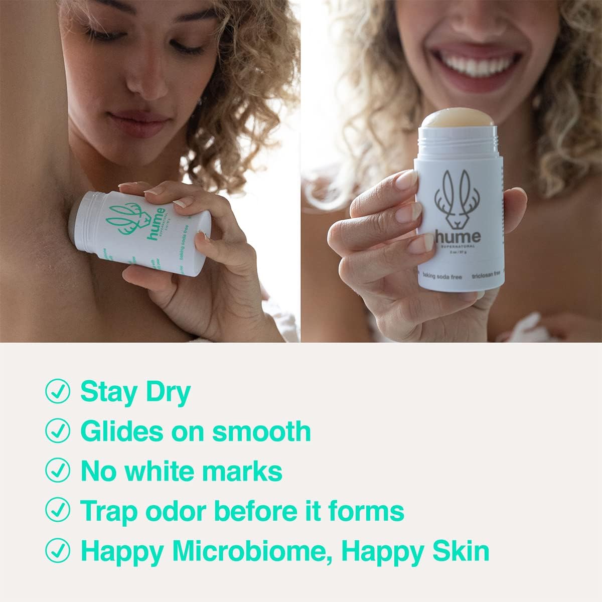 Hume Supernatural Desert Bloom roll-on demonstrates natural moisture absorption