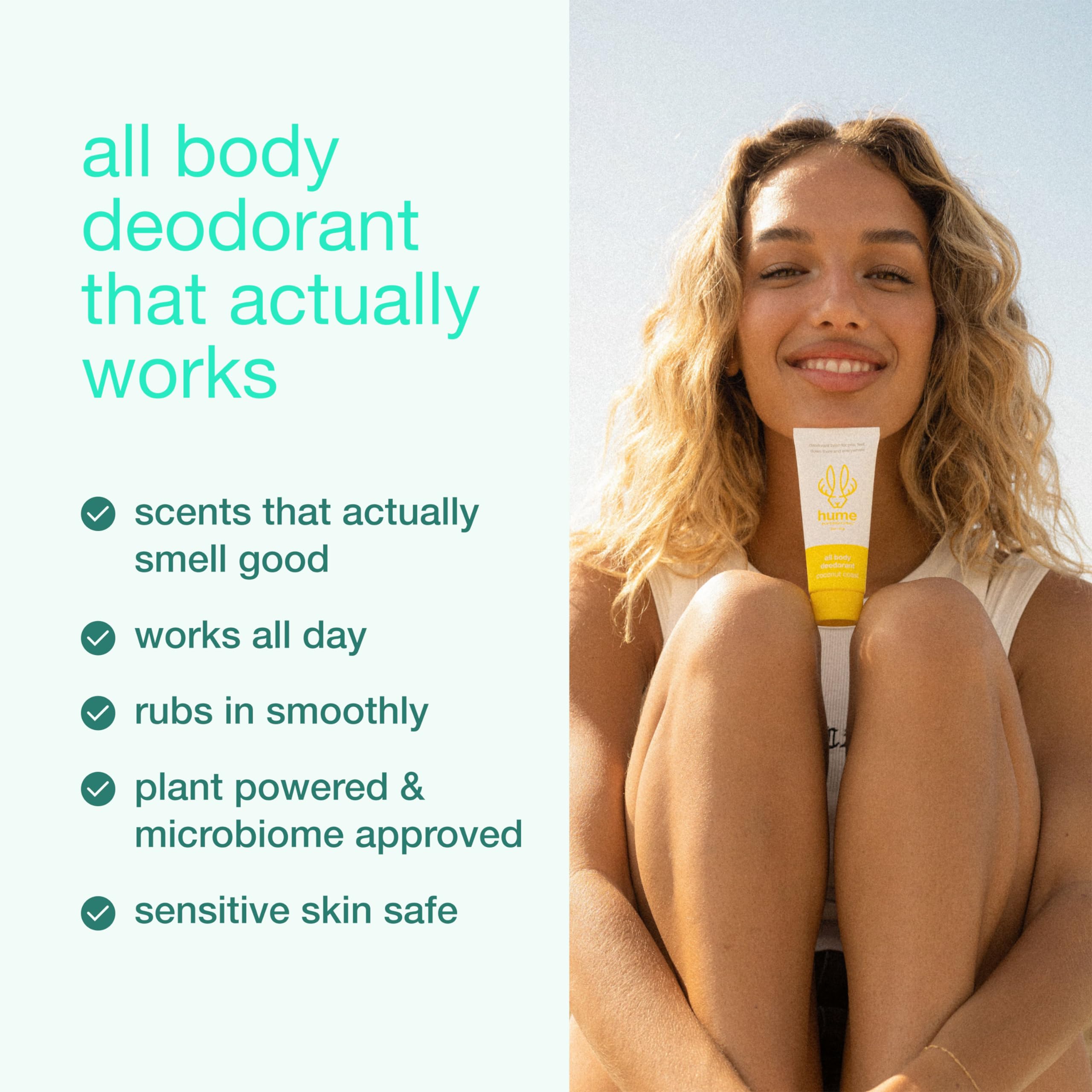 Hume Supernatural full-body odor protection demonstrates long-lasting, lightweight defense against daily scents.