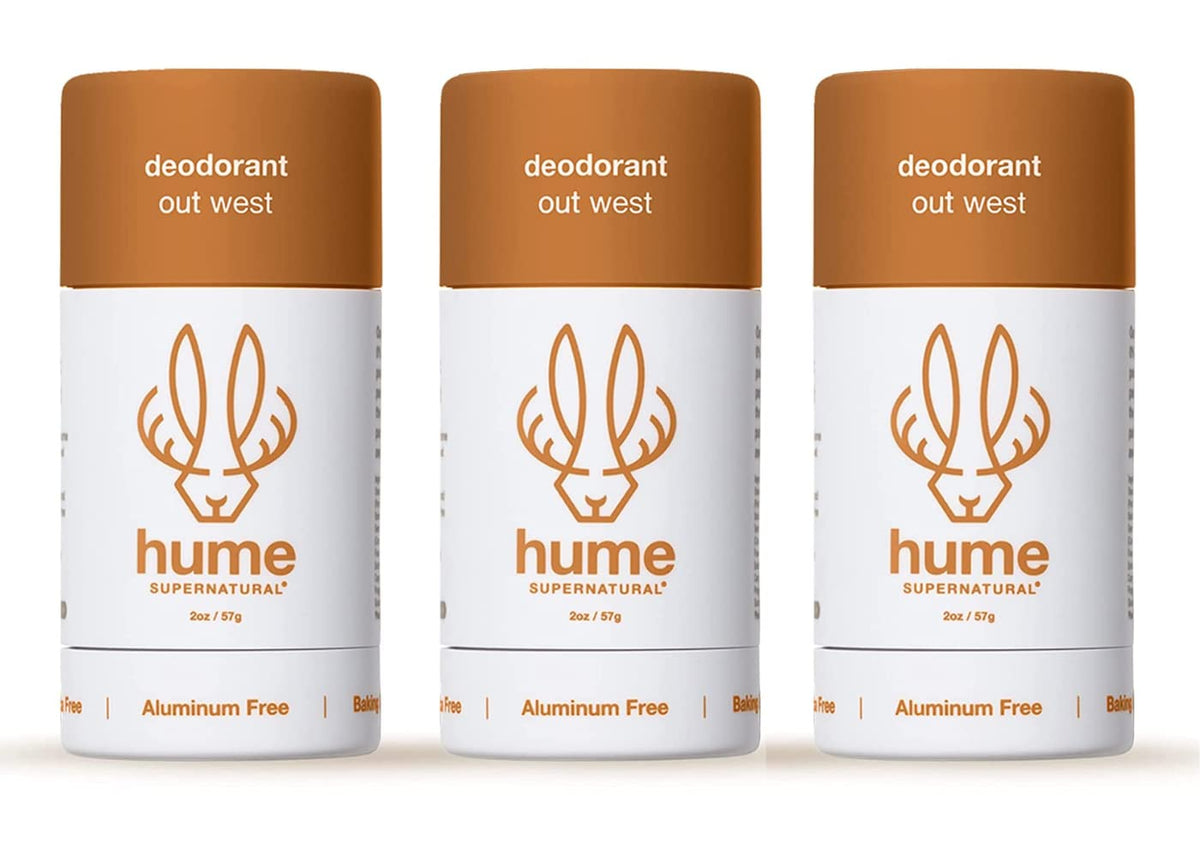 Hume Supernatural Out West 3-pack front view for long-lasting freshness.