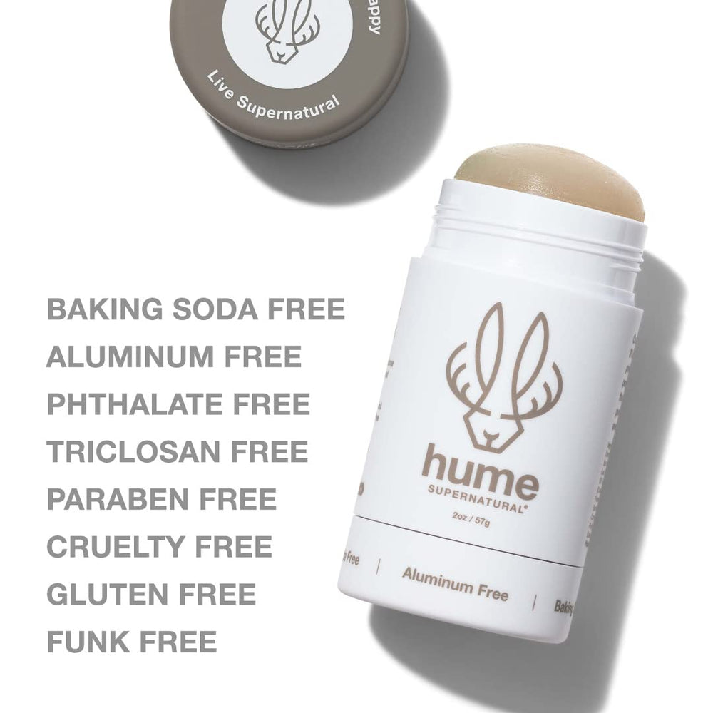 Hume Supernatural prickly pear extract focus highlights natural odor control without harsh ingredients.