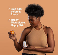 Hume Supernatural probiotic, plant-based ingredients highlighted for skin-friendly care
