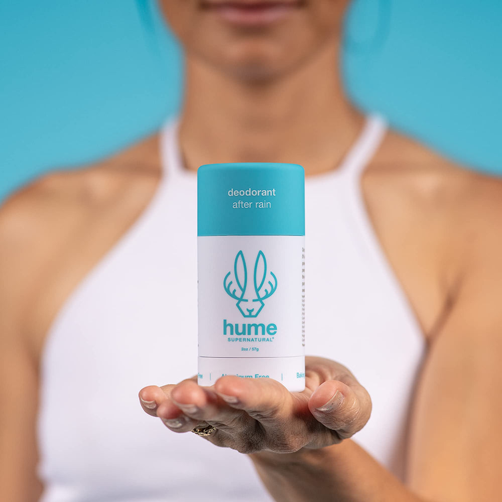 Hume Supernatural probiotic-rich blend supports skin microbiome in harsh environments.