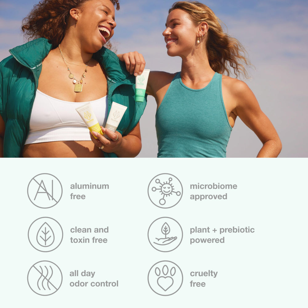 Hume Supernatural sensitive skin testing shows gentle use on delicate areas.