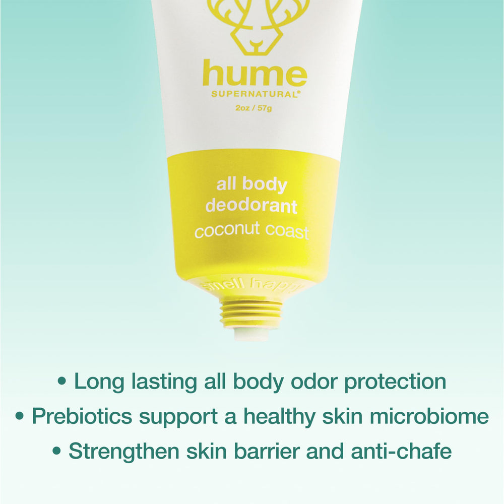 Hume Supernatural travel-friendly packaging is ideal for on-the-go protection.