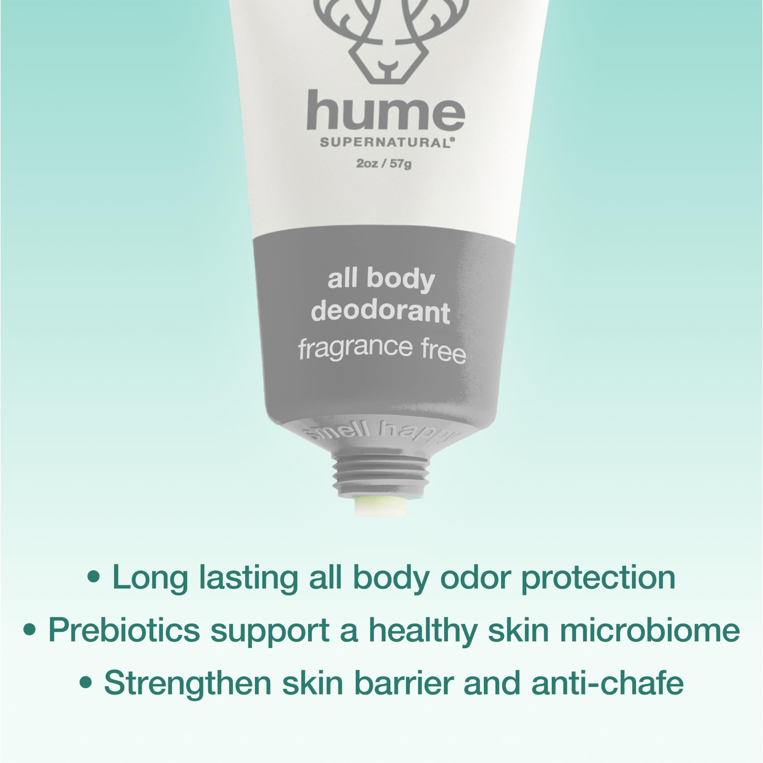 HUME SUPERNATURAL travel-friendly packaging for on-the-go freshness