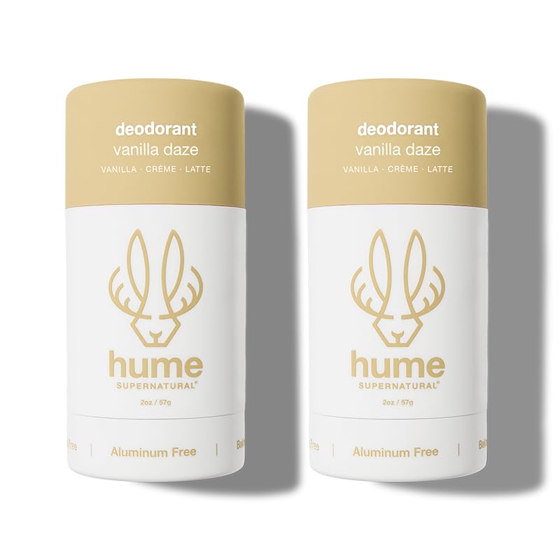 HUME Supernatural Vanilla Daze deodorant stick for aluminum-free freshness.