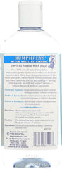 Humphreys Witch Hazel label detail showing 100% natural ingredients.