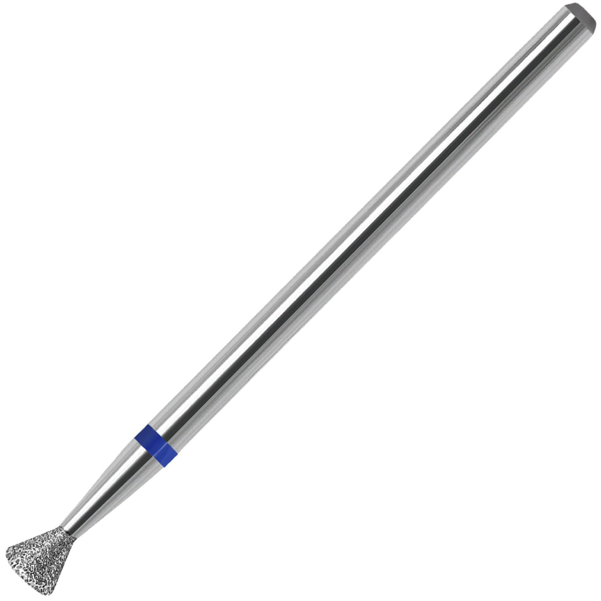 HungGato cuticle-clean drill bit with a flat-top head for precise cuticle prep.