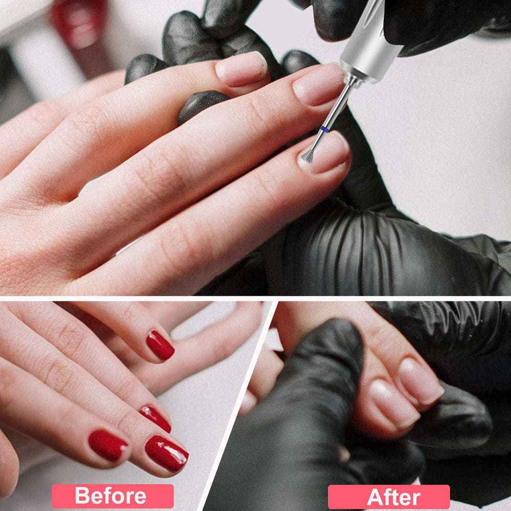 HungGato diamond bit polishes hard gel and acrylic for smooth nail finishes.