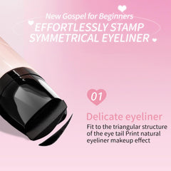 Hunjiry 3-in-1 silicone tool folded for versatile eye and brow use
