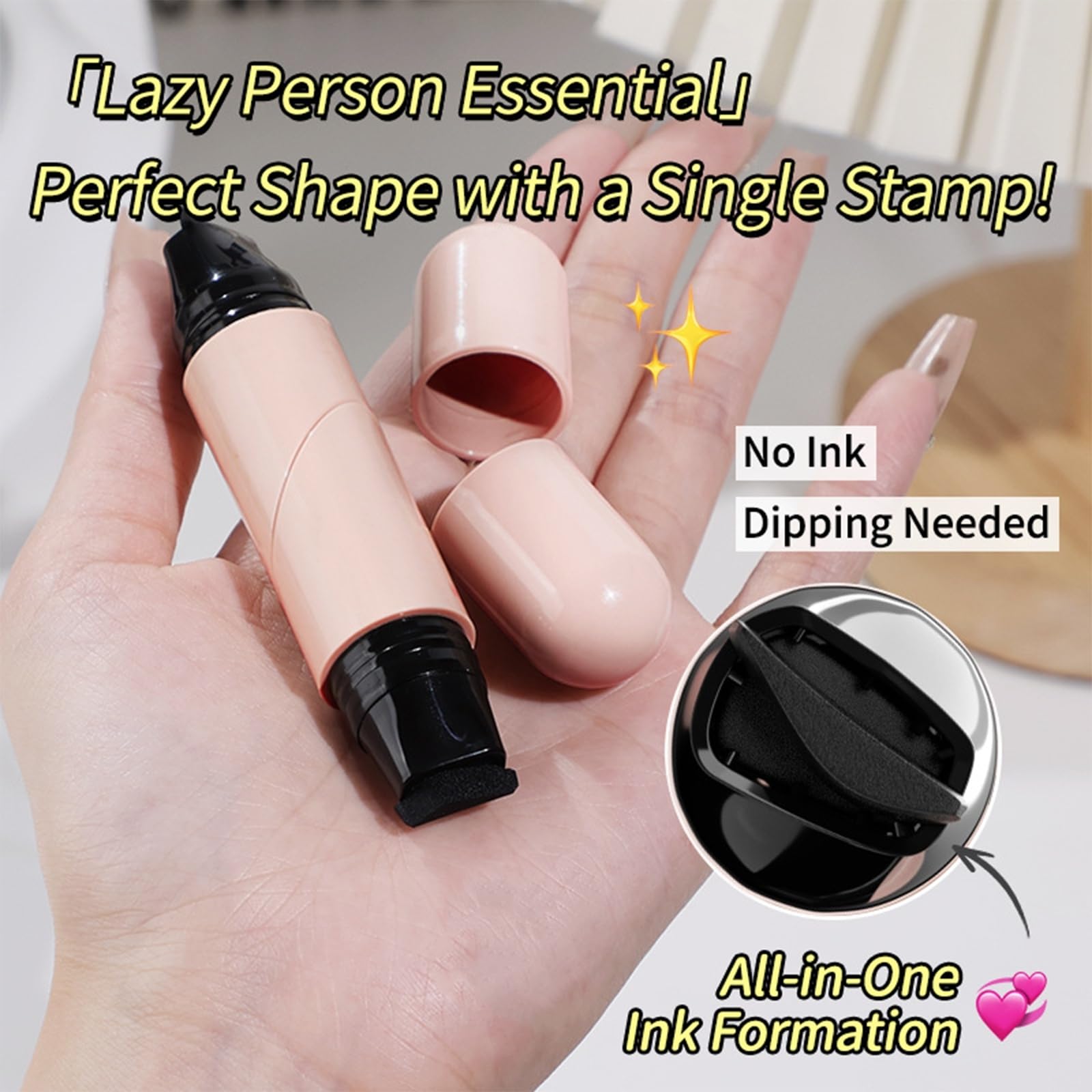 Hunjiry no-dip ink system glides smoothly for on-the-go touch-ups