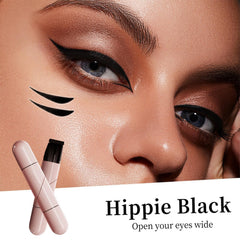 Hunjiry stamp application view showing left-right alignment for clean cat-eye