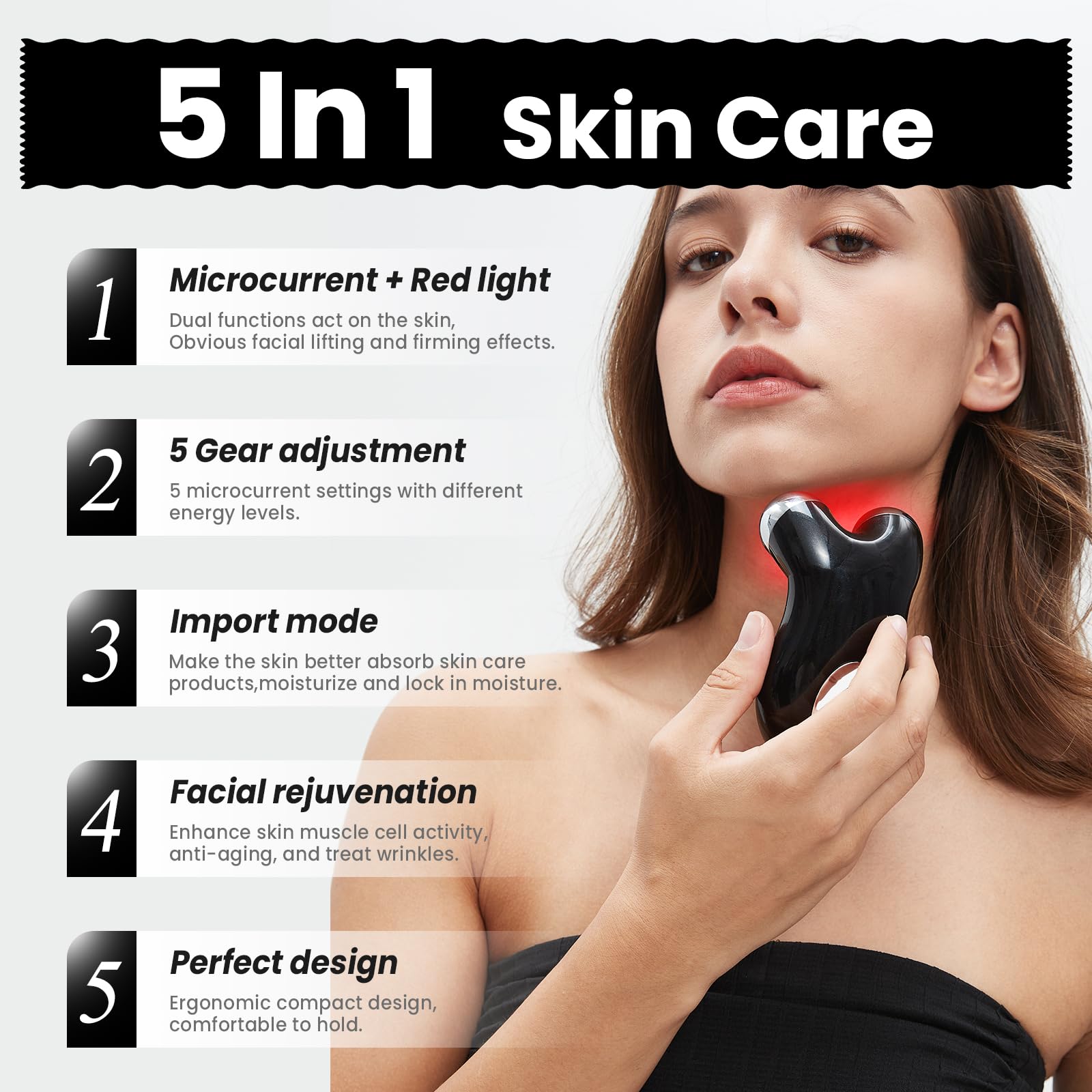Hunvva EP-300 in use on cheek for subtle lift and contour