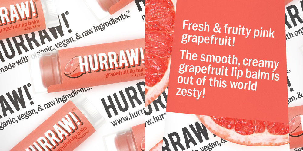 Hurraw Black Cherry tinted balm tube adds a sheer red kiss of color.