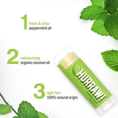 Front view of Hurraw! packaging highlighting organic and vegan claims.